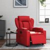 vidaXL Fauteuil inclinable &eacute;lectrique Rouge Similicuir