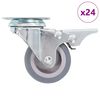 vidaXL 24 pcs Roulettes pivotantes 50 mm