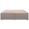 vidaXL Cadre de lit sans matelas taupe 200x200 cm tissu