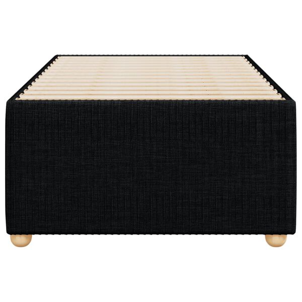vidaXL Cadre de lit sans matelas noir 100x200 cm tissu