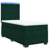 vidaXL Sommier &agrave; lattes de lit et matelas Vert fonc&eacute; 80x200 cm Velours