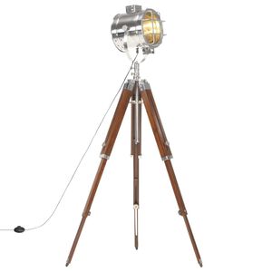 vidaXL Lampadaire &agrave; tr&eacute;pied bois de manguier massif 165 cm