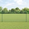 vidaXL Clôture avec poteau Vert 1,4 x 10 m Acier et PVC