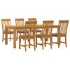 vidaXL Ensemble de salle &agrave; manger 7 pc Gris Bois de ch&ecirc;ne massif