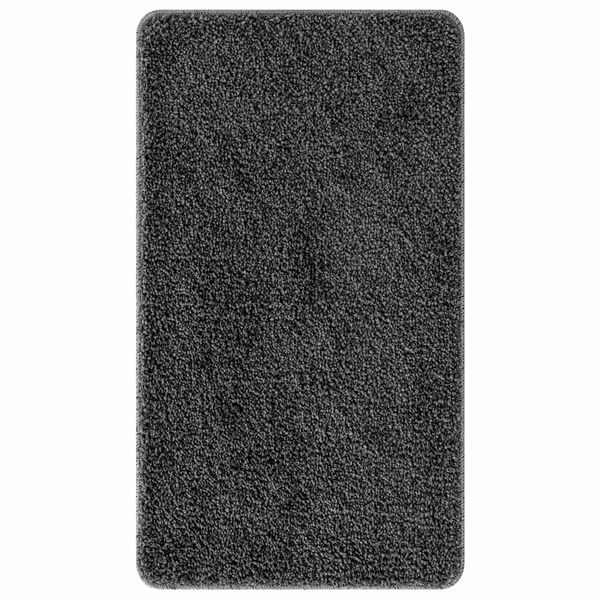 vidaXL Tapis de bain antidérapant Gris foncé 70 x 120 cm PP