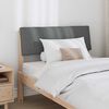 vidaXL T&ecirc;te de lit capitonn&eacute;e Gris fonc&eacute; 100 cm Pin massif
