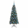 vidaXL Sapin de No&euml;l artificiel Vert 150 cm PVC, plastique et acier