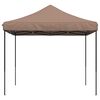 vidaXL Tente de r&eacute;ception pliable escamotable marron 292x292x315 cm