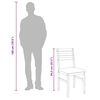 vidaXL Chaises à manger coussins 2 pcs blanc bois massif caoutchouc
