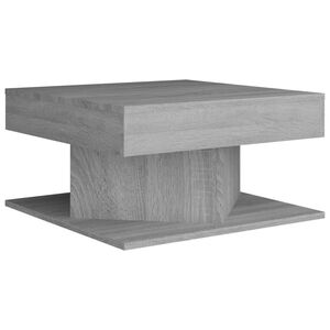 vidaXL Table basse Sonoma gris 57x57x30 cm Bois d'ing&eacute;nierie