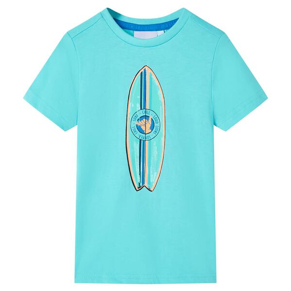T-shirt pour enfants avec manches courtes aqua 104
