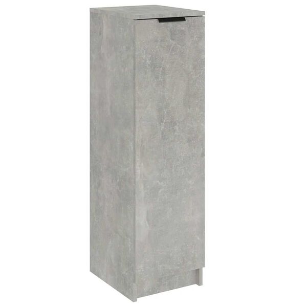 vidaXL Armoire &agrave; chaussures Gris b&eacute;ton 30x35x100 cm Bois d'ing&eacute;nierie