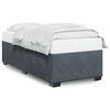 vidaXL Cadre de lit sans matelas gris fonc&eacute; 90x190 cm velours