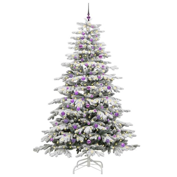 vidaXL Sapin de No&euml;l Artificiel &agrave; Branches Articul&eacute;es Blanc 240 cm