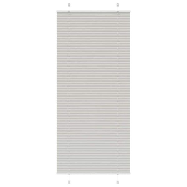 vidaXL Store pliss&eacute; gris clair 100x200cm largeur du tissu 99,4 cm