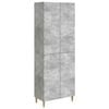 vidaXL Ensemble de Meubles 2 pc Gris b&eacute;ton Bois d'ing&eacute;nierie