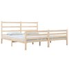 vidaXL Cadre de lit sans matelas bois de pin massif 140x190 cm