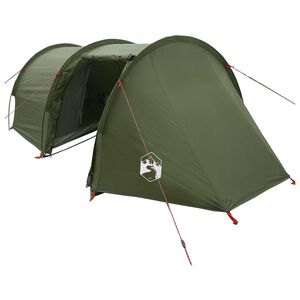 vidaXL Tente tunnel Vert olive 410 x 175 x 105 cm Polyester et Acier