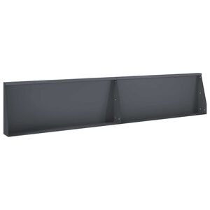 vidaXL Mur de sout&egrave;nement 2 pc 100 x 12 x 30 cm Acier Anthracite