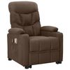 vidaXL Fauteuil de massage Marron Tissu