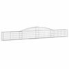 vidaXL Paniers à gabions arqués 2 pcs 400x30x40/60 cm Fer galvanisé