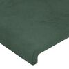 vidaXL Cadre de lit sans matelas vert fonc&eacute; 90x190 cm velours