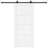 vidaXL Porte coulissante ORKDAL Blanc 93 x 202 cm Pin massif