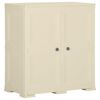 vidaXL Armoire plastique 79x43x85,5 cm design de bois blanc angora