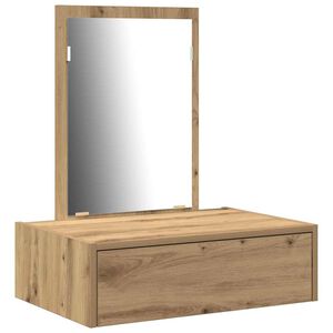 vidaXL Table de Toilette Marron 60 x 40 x 70 cm Bois d'ing&eacute;nierie