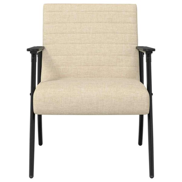 vidaXL fauteuil Crème 59 x 75 x 78 cm tissu