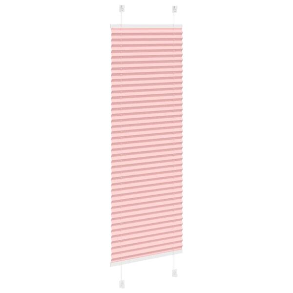 vidaXL Store pliss&eacute; rose 45x100 cm largeur du tissu 44,4 cm polyester