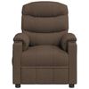 vidaXL Fauteuil inclinable Marron Tissu