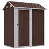 vidaXL Abri de jardin marron 192x152,5x237 cm acier galvanis&eacute;
