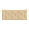 vidaXL Coussins de banc de jardin lot de 2 beige mélangé tissu