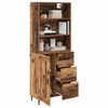 vidaXL Haut Armoire avec tiroir Bois Ancien 69,5 x 34 x 180 cm
