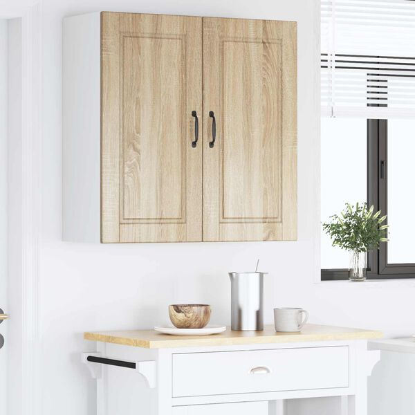 vidaXL Armoire de cuisine avec &eacute;tag&egrave;re Ch&ecirc;ne Sonoma 80 x 31 x 80 cm