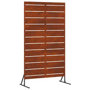 vidaXL &Eacute;cran de confidentialit&eacute; Gris 100 x 50 x 180 cm Acier patin&eacute;