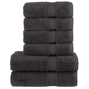 vidaXL Ensemble de serviettes de qualit&eacute; sup&eacute;rieure SOLUND 6 pcs