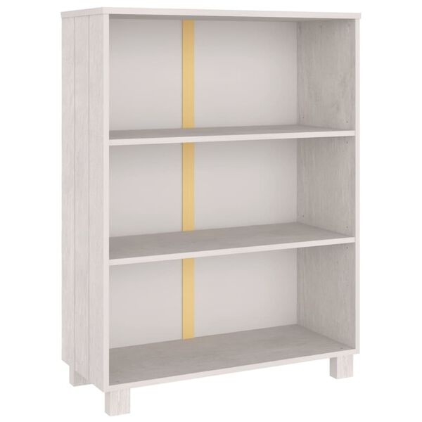 vidaXL Biblioth&egrave;que HAMAR Blanc 85x35x112 cm Bois de pin massif