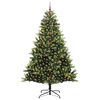 vidaXL Arbre de No&euml;l artificiel en silicone flexible 300 LEDs 240 cm