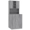 vidaXL Armoire pour machine &agrave; laver Sonoma gris Bois d'ing&eacute;nierie