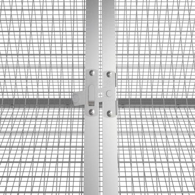 vidaXL Cage pour lapin Anthracite 201,5x80,5x71 cm Acier galvanisé
