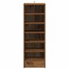 vidaXL Armoire à chaussures vieux bois 32x35x92 cm bois d'ingénierie