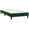 vidaXL Sommier &agrave; lattes de lit et matelas et LED Vert fonc&eacute; 80x200cm