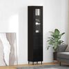 vidaXL Haut Armoire Ch&ecirc;ne noir 34,5 x 34 x 180 cm Bois d'ing&eacute;nierie