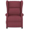 vidaXL Fauteuil inclinable &eacute;lectrique &agrave; oreilles rouge bordeaux tissu