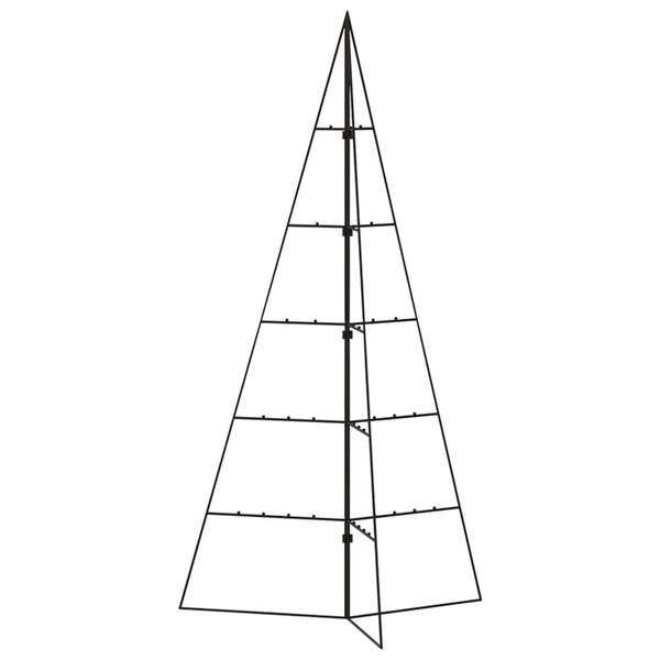 vidaXL Arbre de No&euml;l en m&eacute;tal pour d&eacute;coration noir 100 cm