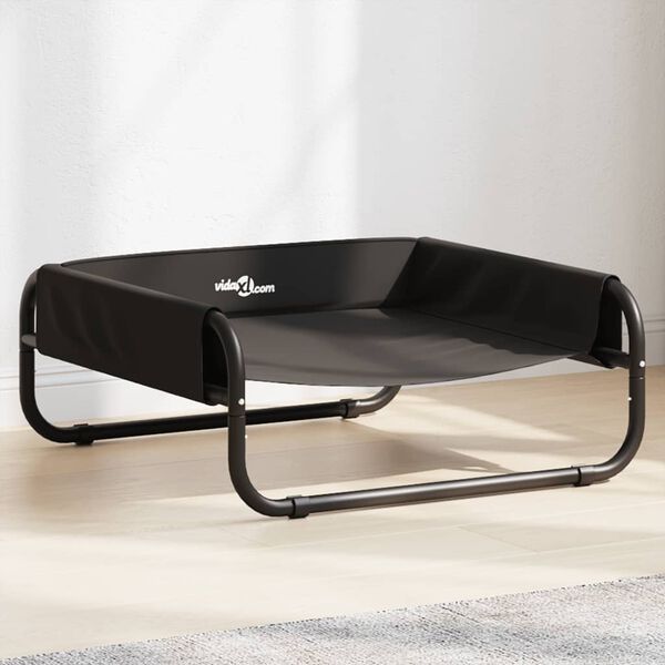 vidaXL Lit sur&eacute;lev&eacute; pour chien anthracite tissu Oxford et acier