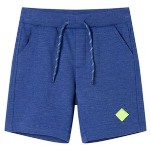 Short pour enfants &agrave; cordon de serrage m&eacute;lange bleu 116