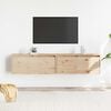 vidaXL Armoires murales 2 pcs 80x30x35 cm Bois de pin massif